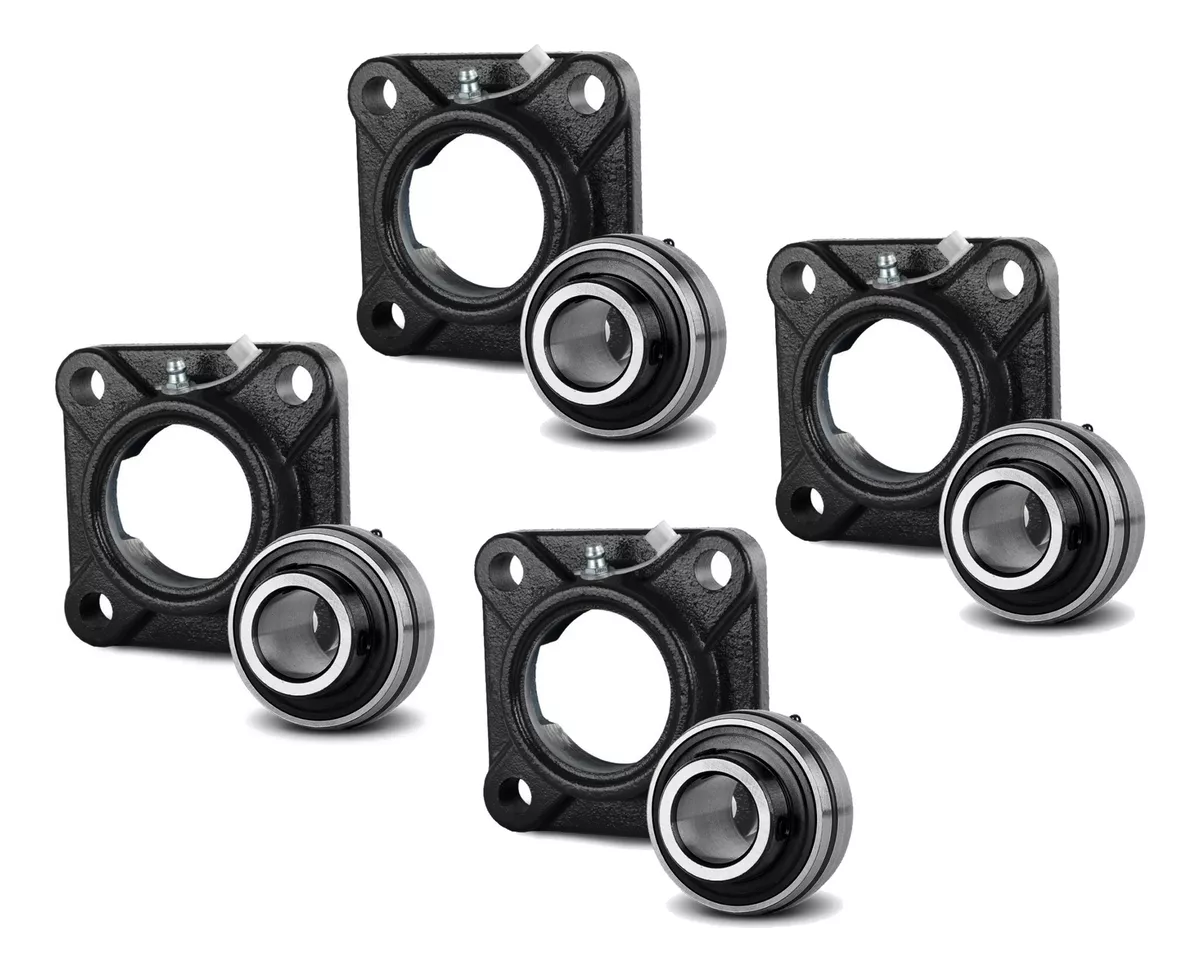 Kit 04 Mancal Com Rolamento Ucf 204 (eixo 20mm)