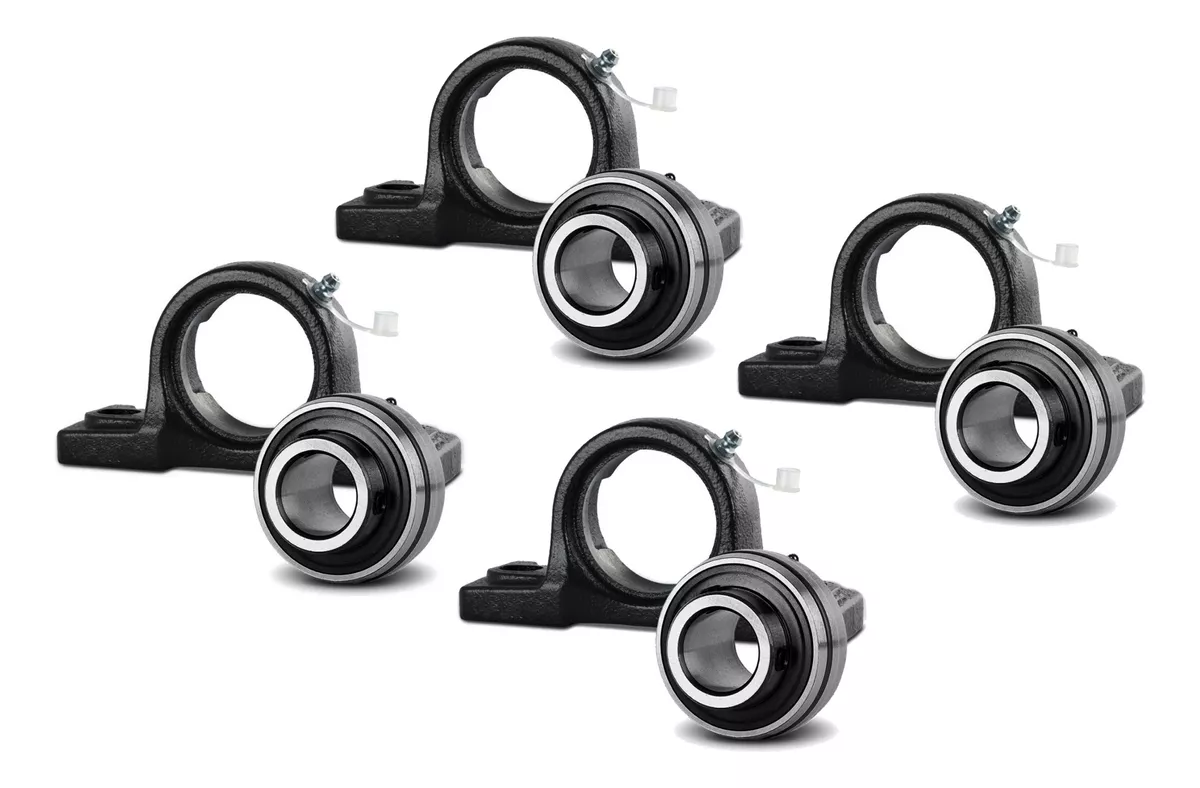 Kit 04 Mancal Pedestal Com Rolamento Ucp 206 (eixo 30mm)
