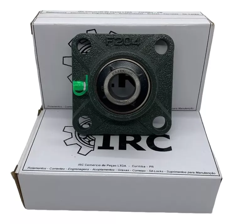 Kit 02 Mancal Com Rolamento Ucf 204 Para Eixo 20mm