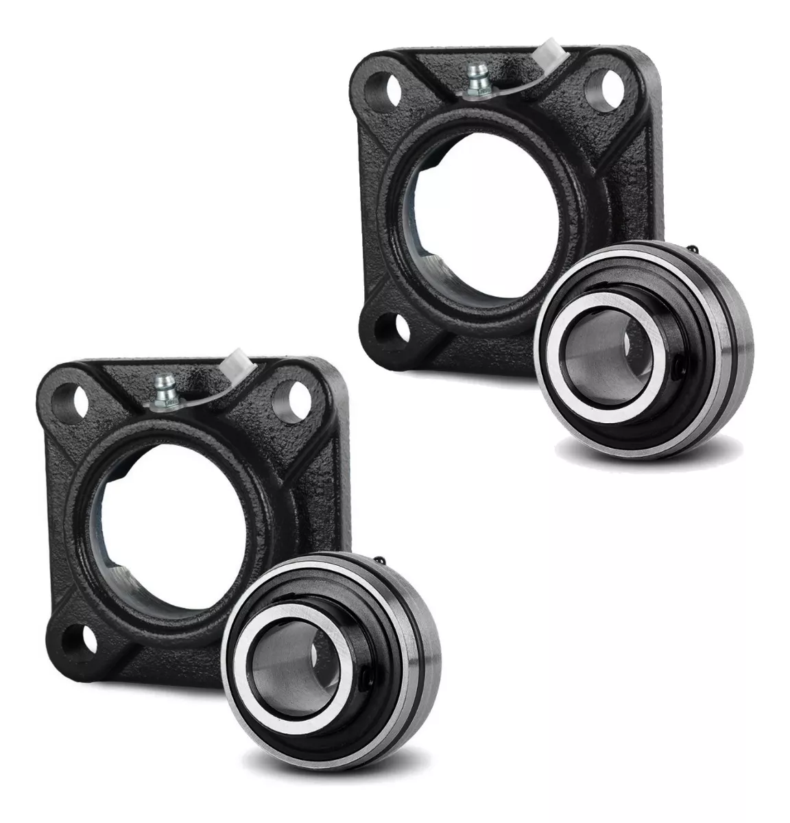 Kit 02 Mancal Com Rolamento Ucf 203 (eixo 17mm)