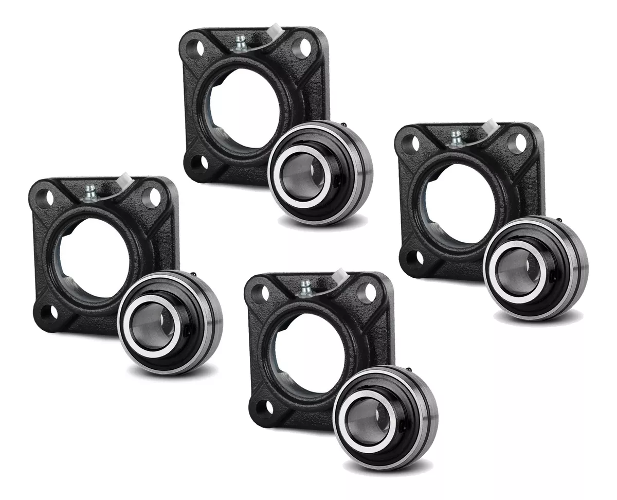 Kit 04 Mancal Com Rolamento Ucf 204 (eixo 15mm)
