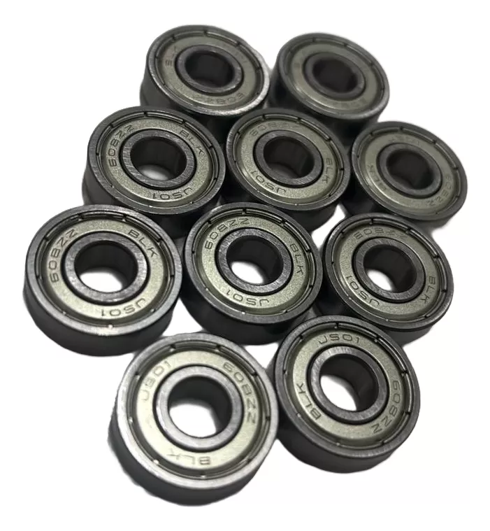Kit C/10 Rolamentos Irc 608zz Aço - Skate/patinete