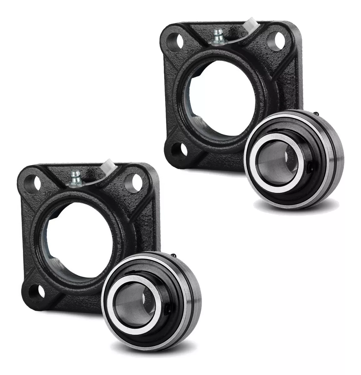 Kit 02 Mancal Com Rolamento Ucf 204 (eixo 20mm)