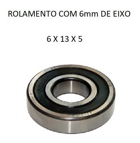 686 2rs Rolamento Com 6mm De Eixo - Kit 10 Peças ** Promoção