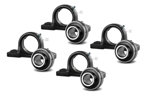 Kit 04 Mancal Com Rolamento Ucp 205 (eixo 25mm)