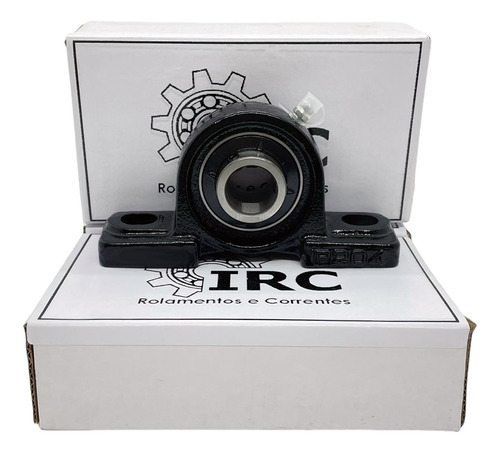 Kit 02 - Mancal Pretos Com Rolamento Ucp 204 (para 20mm)