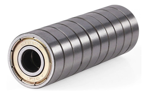 Kit 10 Peças Rolamento 608zz Medidas 8x22x7 Aço Cromo